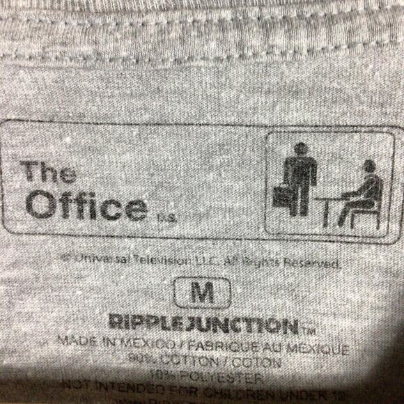 The Office Dwight Schrute False T Shirt Gray Black Medium - Picture 3 of 4